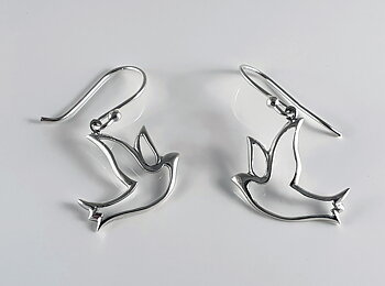 Dove earrings 925-silver