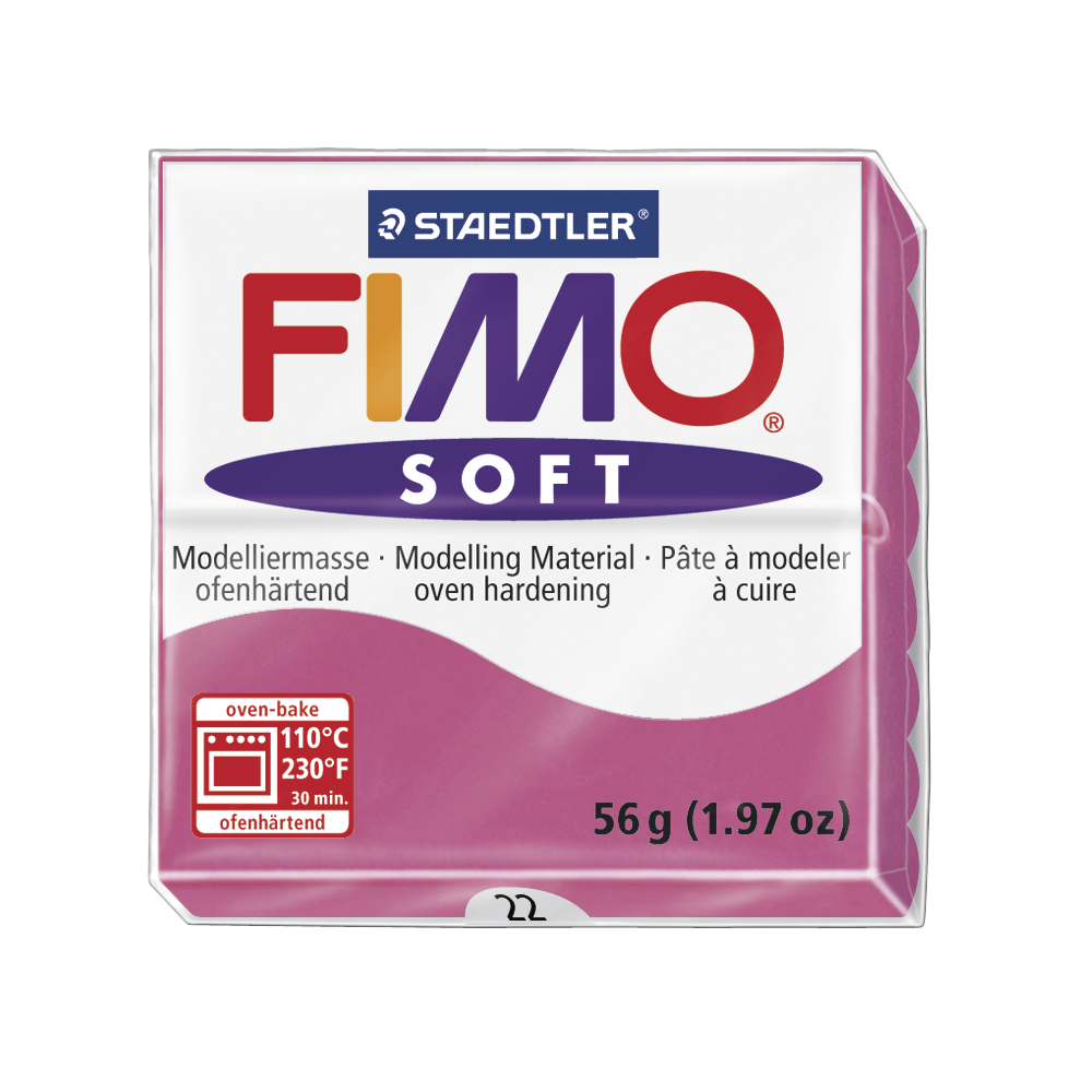 Fimo soft, fuchsia, 57g