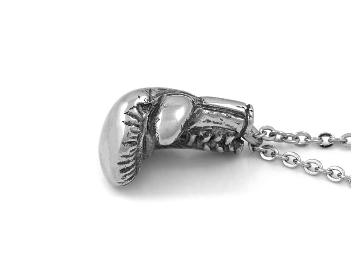 Boxningshandske Halsband, Boxare Smycke i Tenn - 3