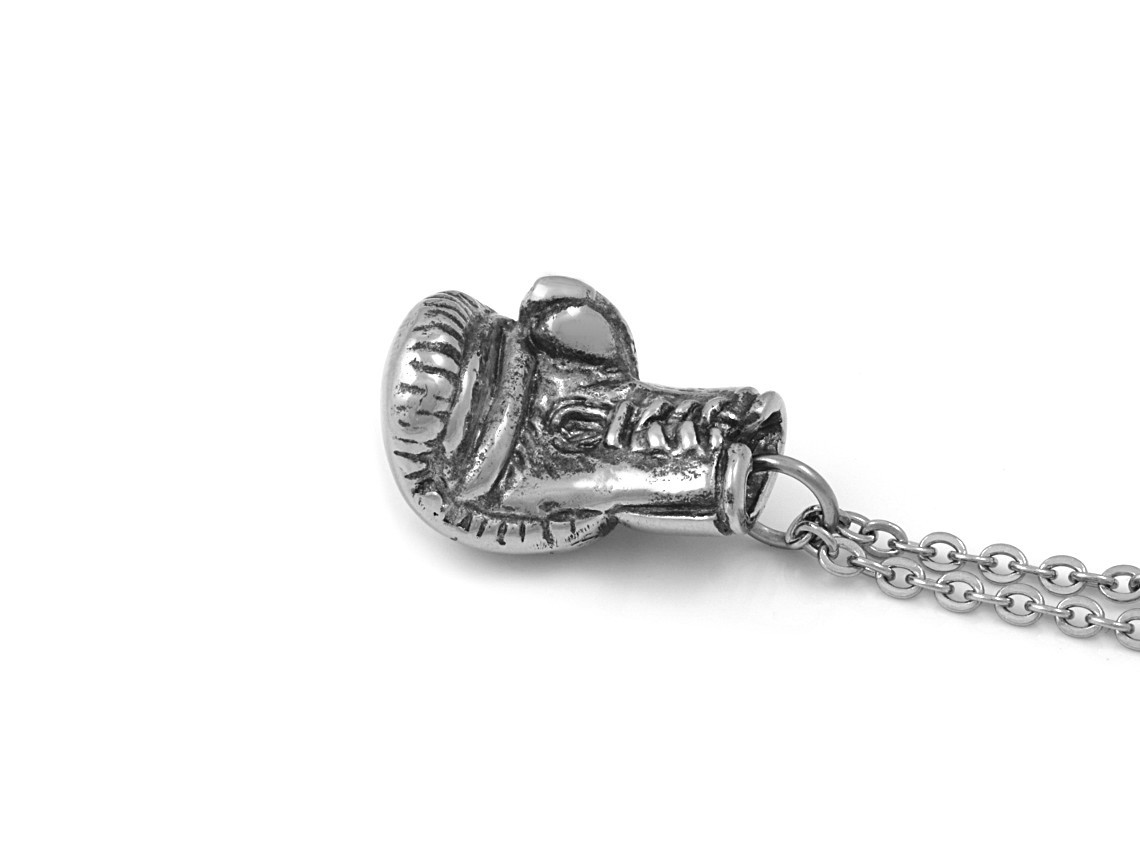 Boxningshandske Halsband, Boxare Smycke i Tenn - 2
