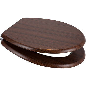 MDF Wood Design Seat - Walnut (Dark Brown)