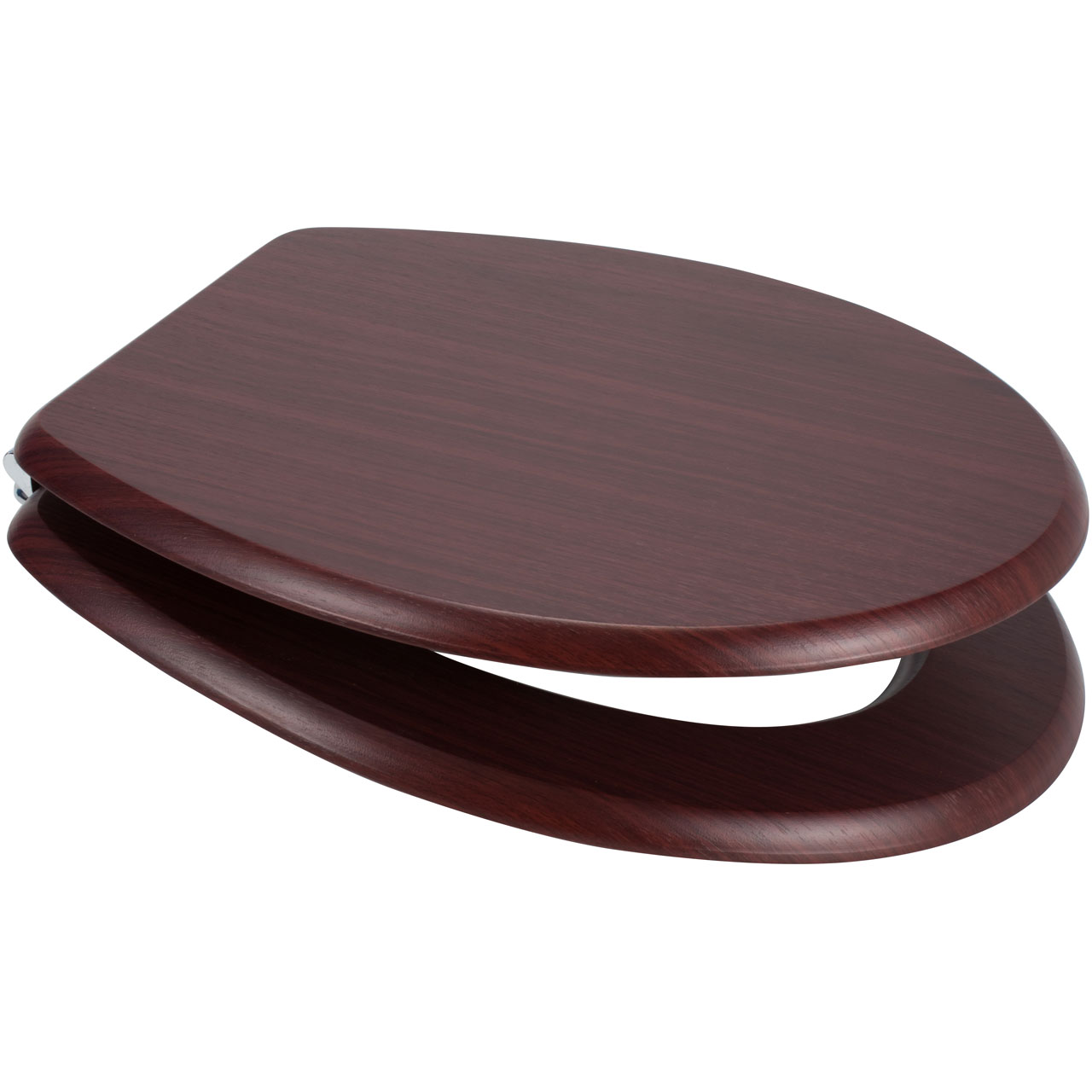 MDF Wood Design Seat - Mahogany (Dark Red)