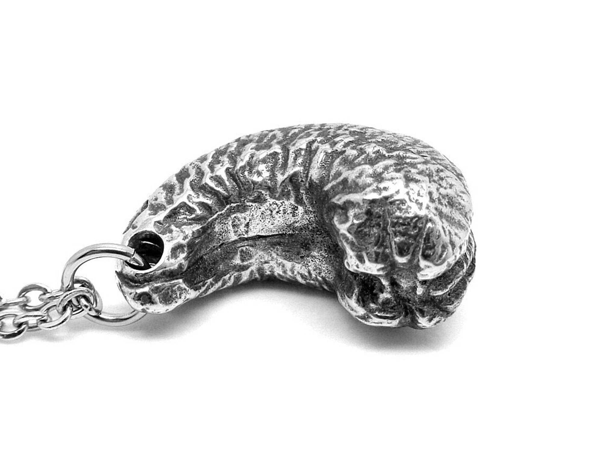 Cashewnöt Halsband, Natur Smycke i Tenn - 2