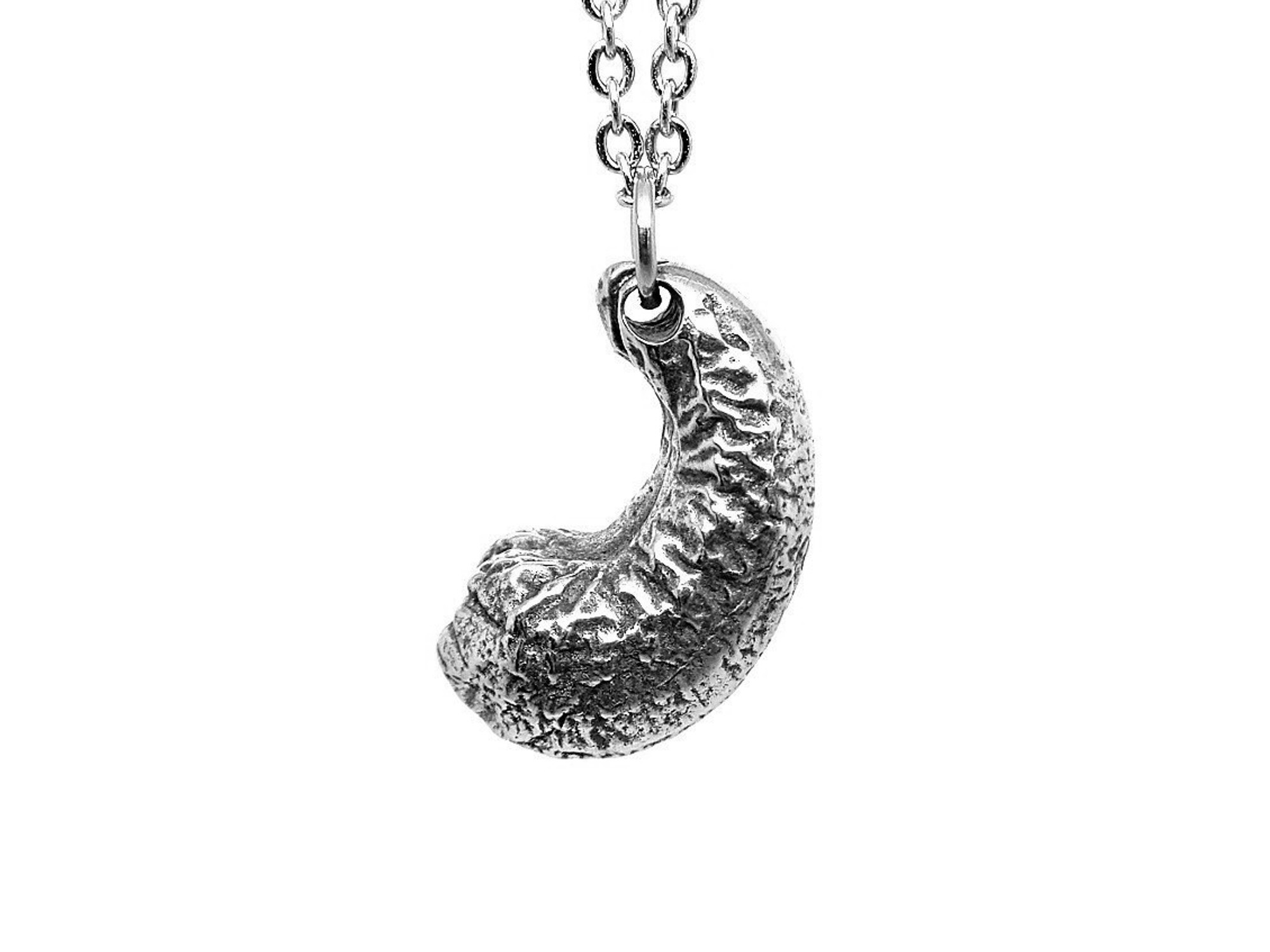 Cashewnöt Halsband, Natur Smycke i Tenn - 4