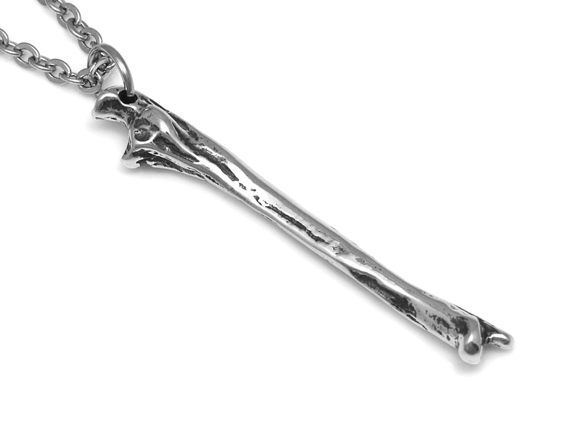 Armbågsben Halsband, Skelett Smycke i Tenn
