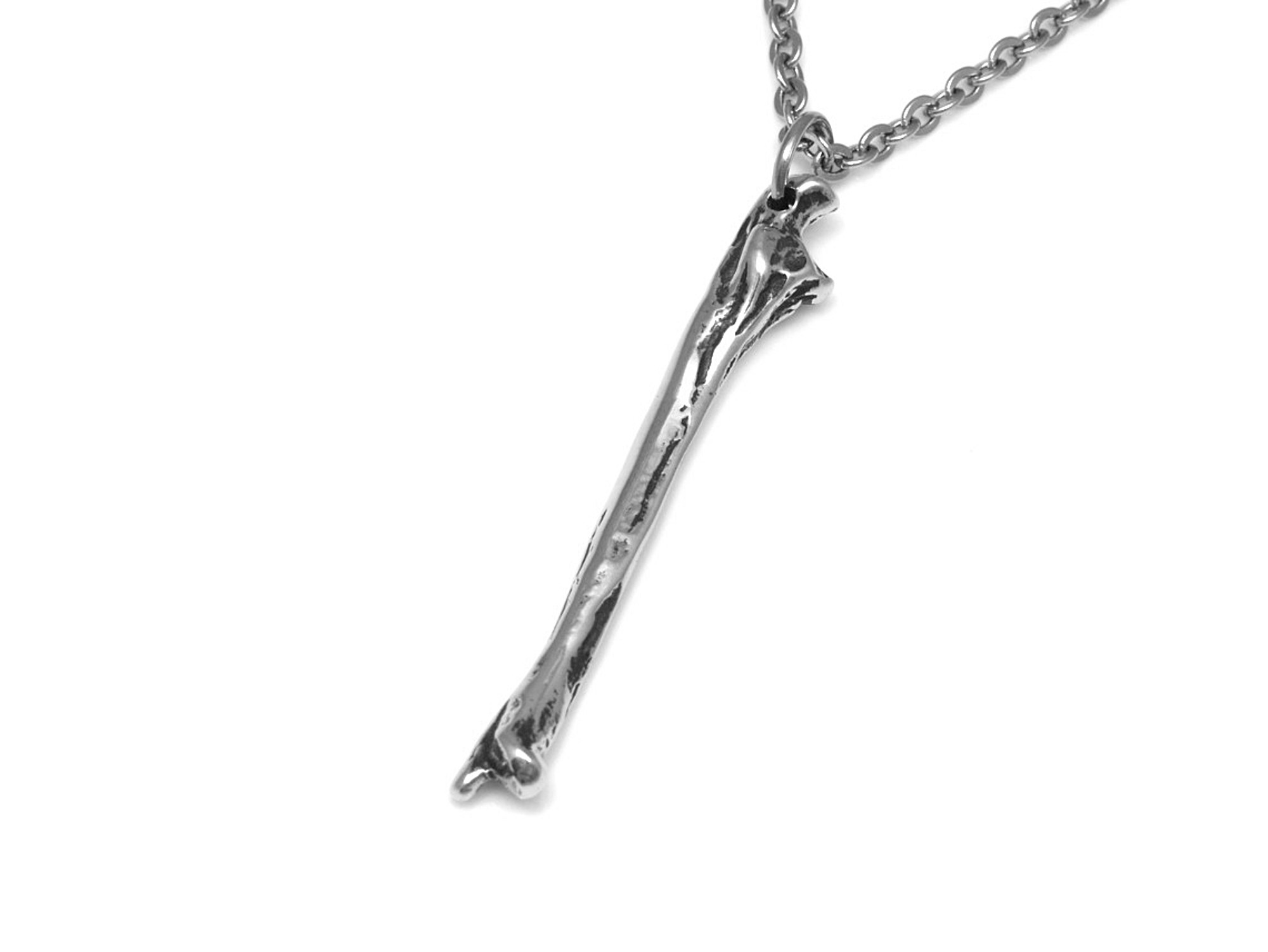 Armbågsben Halsband, Skelett Smycke i Tenn - 2