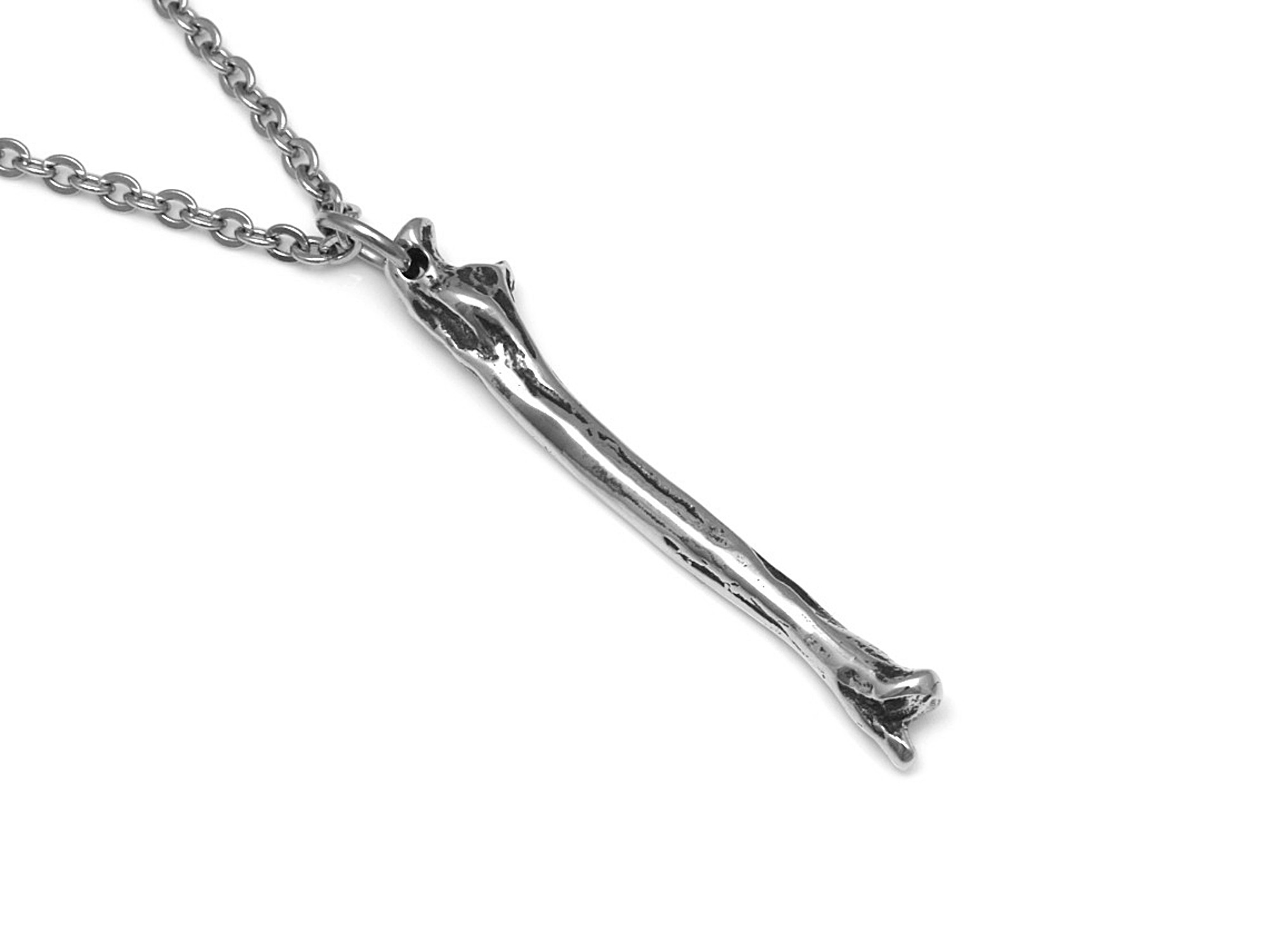 Armbågsben Halsband, Skelett Smycke i Tenn - 3
