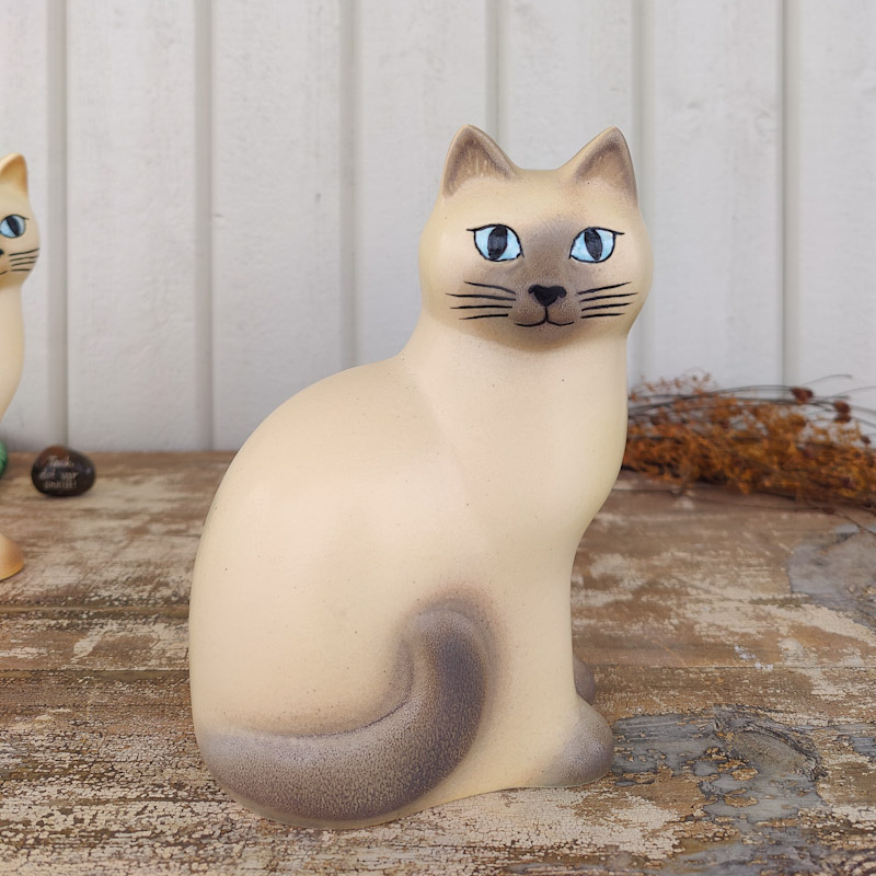  Murre midi vit/grå katt av Lisa Larson