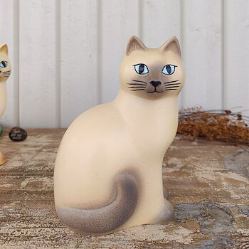  Murre midi vit/grå katt av Lisa Larson