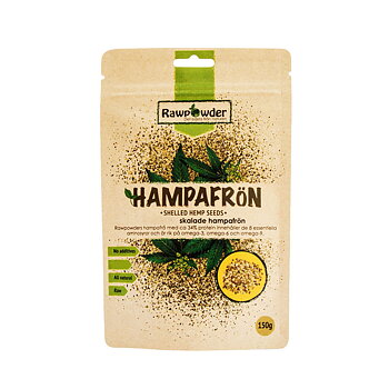 Hampafrön skalade 300 g Rawpowder