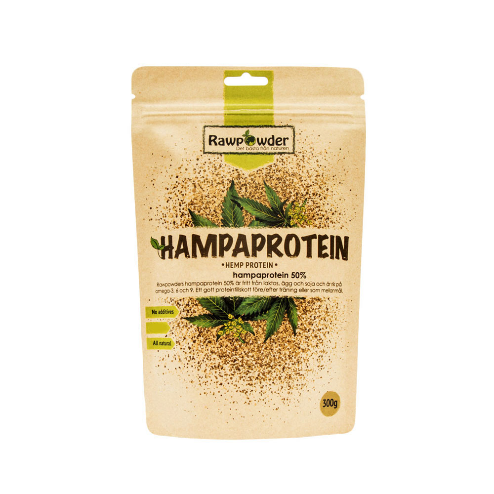 Hampaprotein 50 % 300 g Rawpowder