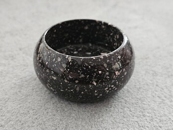 Tea light holder small, porphyry ca. 55 mm
