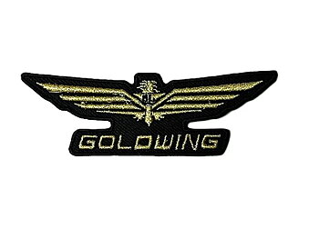 Goldwing Patch Brodyrmärke Smal.