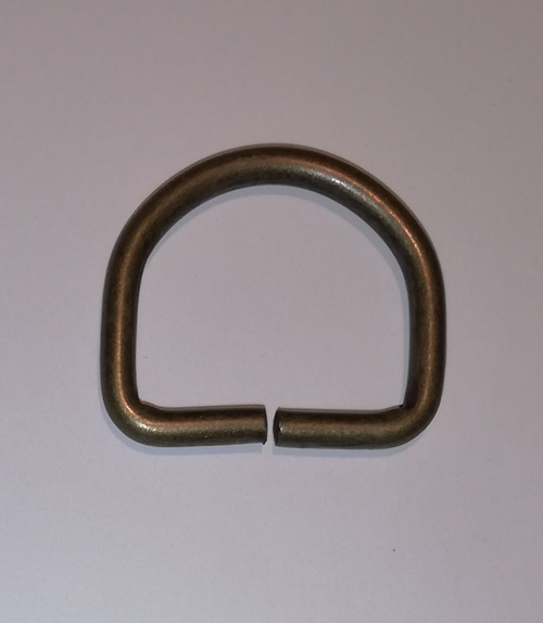 D-ring för väska - Brons (30 mm)