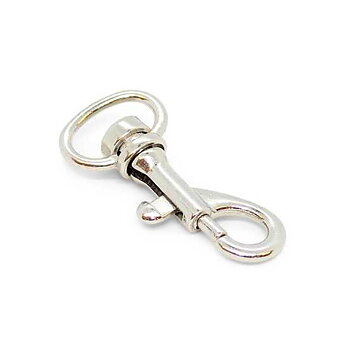 Karbinhake Oval-ring, 38 mm (Silver)