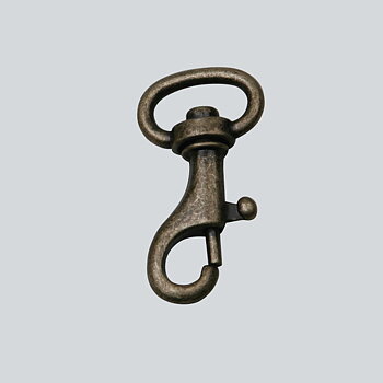 Karbinhake Oval-ring, 38 mm (Antik Mässing)