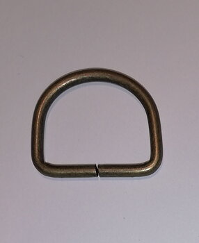 D-ring för väska - Brons (25mm)
