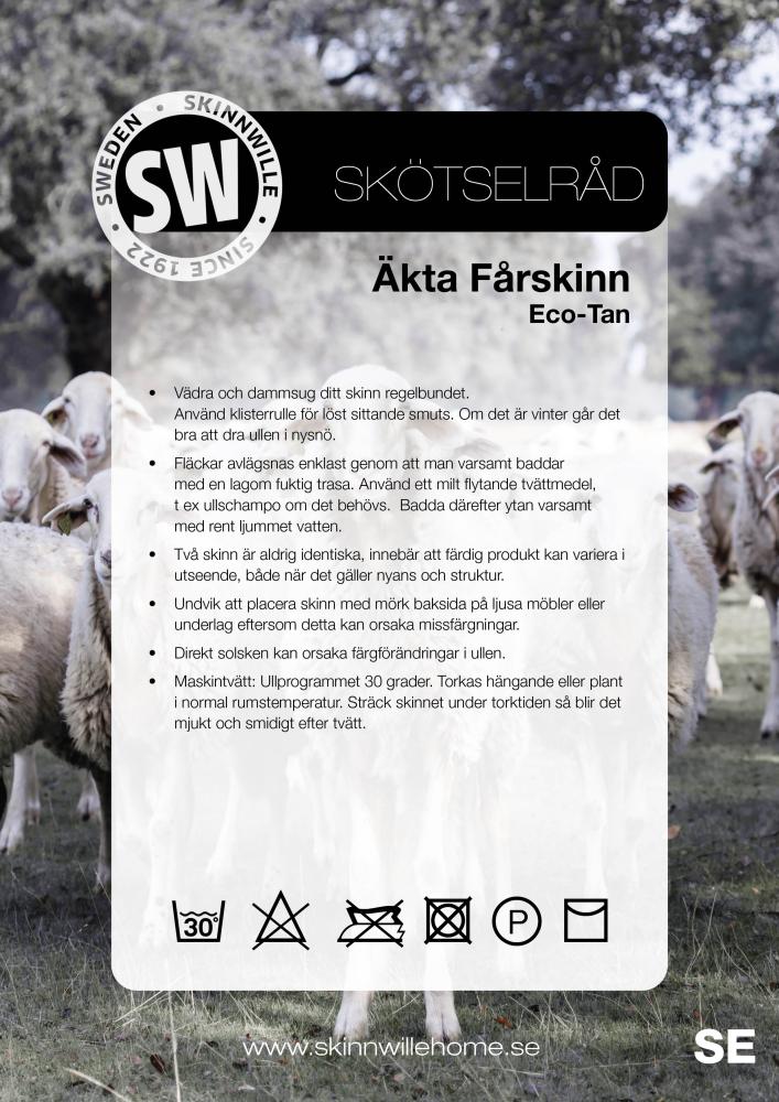 Vit kortklippt lockig sittdyna i äkta lammskinn - 6