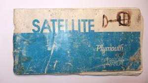 1972 Plymouth Satellite Operators  Manual