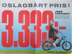 1990 Jawa Moped broschyr