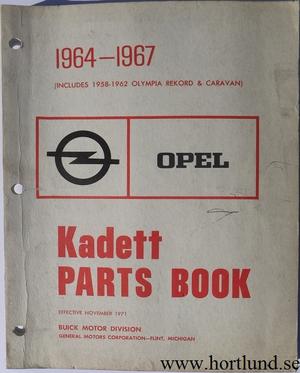 1964-1967 Opel Kadett Parts Book