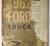 1962 Ford Truck 100-800 Operator's Manual