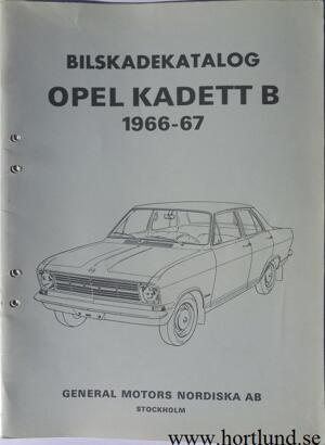 1966-1967 Opel Kadett B Bilskadekatalog