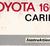 1975 Toyota 1600 Carina Instruktionsbok