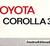 1975 Toyota Corolla 30 Instruktionsbok