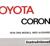 1976 Toyota Corona Instruktionsbok