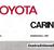 1981 Toyota Carina Instruktionsbok