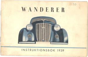 1939 Wanderer Instruktionsbok