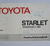 1981 Toyota Starlet Instruktionsbok