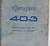 1958 Peugeot 403 Instruktionsbok