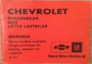 1977 Chevrolet Handbok svensk