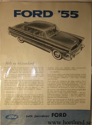 1955 Ford broschyr svensk