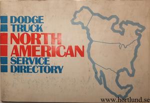 1975 Dodge Truck North American Service Directory