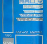 1992 GMC Vandura and Rally Models Service Manual