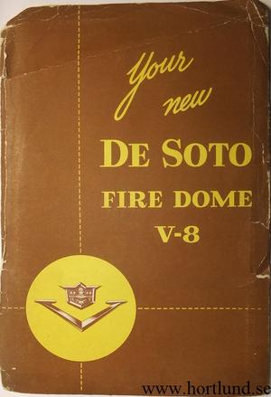 1953 De Soto Fire Dome V8 Instruktionsbok