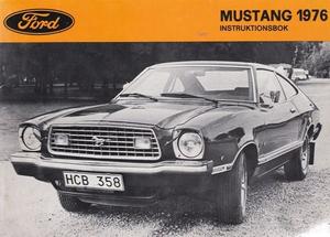 1976 Mustang Instruktionsbok svensk