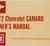 1972 Chevrolet Camaro Owner's Manual US
