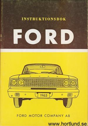 1963 Ford och Thunderbird Instruktionsbok svensk