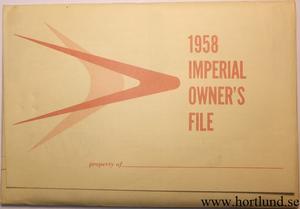 1958 Imperial Owners Manual