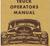 1955 Chevrolet Truck Owners Manual 1:st Series