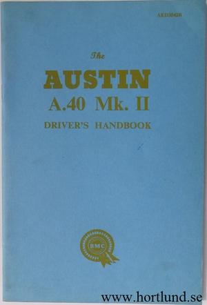 1962 1967 Austin A.40 Mk. II Instruktionsbok