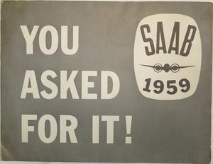 1959 SAAB broschyr