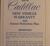 1970 Cadillac New Vehicle Warranty and Owner Protection Plan