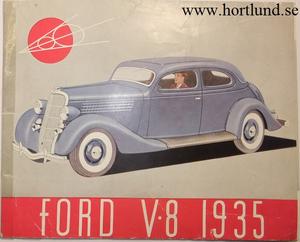 1935 Ford V8 broschyr svensk