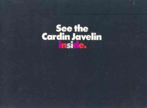 1972 AMC broschyr See the Cardin Javelin inside.