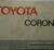 1975 Toyota Corona Instruktionsbok